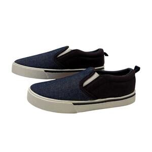 OshKosh B'Gosh Two-Toned Canvas Slip-On Shoes Navy Size 1M
